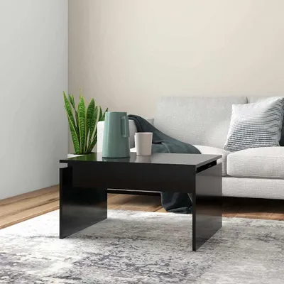 Immagine prodotto di vidaXL Tavolino da salotto Nero 68x50x38 cm in materiale composito