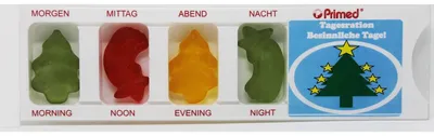 Produktbild von Tablettenbox Weihnachtszeit mit Fruchtgummi Scherzartikel 25g