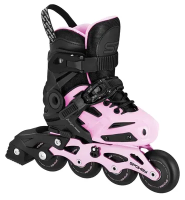Immagine prodotto di Spokey - Pattini in linea "Freespo" per bambini PP11946 (27 EU - 30,5 EU) (nero/rosa)