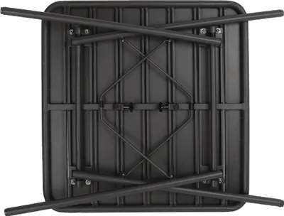 Produktbild von Bolero Bistrotisch quadratisch und klappbar aus schwarzem Stahl 700x700x710