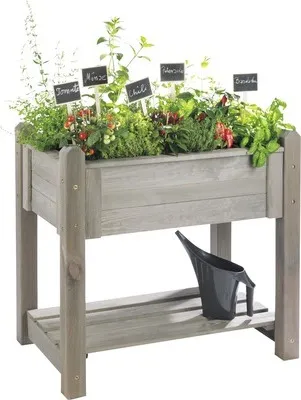 Produktbild von Hochbeet auf Stelzen Basic 90x60x85 cm vintage-grau