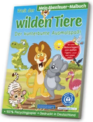 Produktbild von Malbuch Blauer Engel: Wilde Tiere