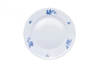 Obrázok produktu pre Thun 1794 Rose, plytká miska, porcelán, modré ruže, 30 cm, Thun