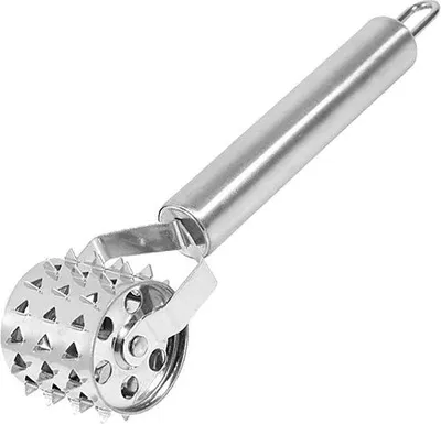 Produktbild von Fleischhammer Edelstahl ergonomisch spülmaschinenfest für Steak und Pizza