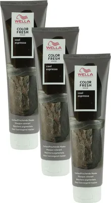 Produktbild von Wella Color Fresh Mask 3 x 150 ml Tönungsmaske Farbmaske Cool Espresso Set