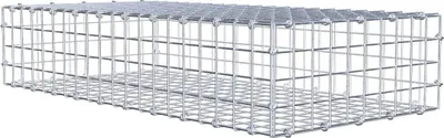 Produktbild von Gabione 100 cm x 20 cm x 50 cm (L x H x T), Maschenweite 5 x 5 cm, Spiralring