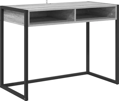 Image de Bureau Gris Sonoma 100 x 50 x 75 cm Bois d'ingénierie