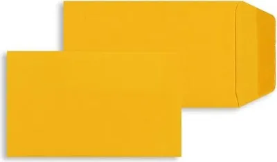 Produktbild von Versandtaschen 65x105mm 120g/qm gummiert VE=100 Stück zartorange