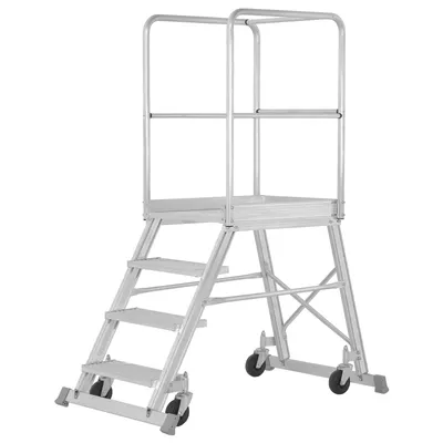 Produktbild von Hymer Podesttreppe fahrbar einseitig begehbar 4 Stufen
