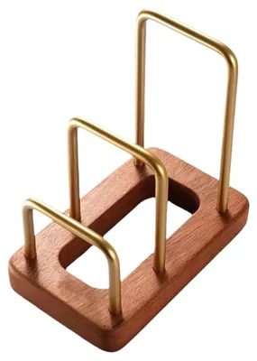 Immagine prodotto di Supporto in legno per taglieri e pentole