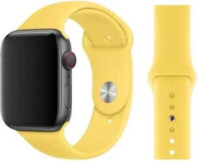Produktbild von Original Apple Sport Armband S/M 38/40/41mm MV6A2ZM/A Canary Yellow