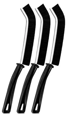 Produktbild von Fugenbürsten-Set mit 3 Stück - Ecken- und Fugenreinigungsbürsten für Küche, Bad, Toilette, Fenster und Haushalt