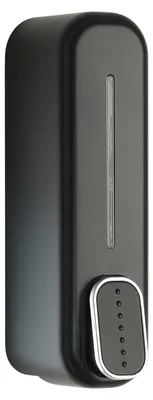 Seifenspender 350 ml, schwarz, 22 x 6,3 x 9 cm
