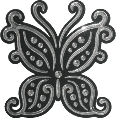 Produktbild von Hermann Schütz 3D-Chrome-Sticker Schmetterling 85x80mm