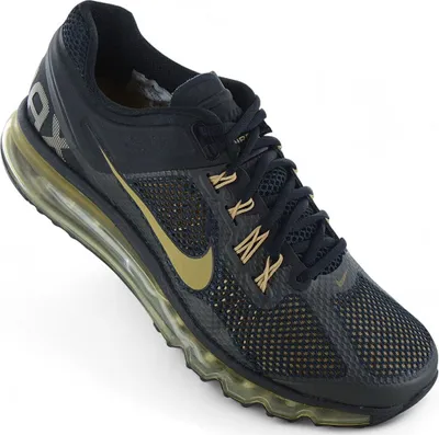 Produktbild von Nike Air Max 2013 - Herren Sneakers Schuhe Schwarz-Gold HQ1927-001 , EU 41 US 8