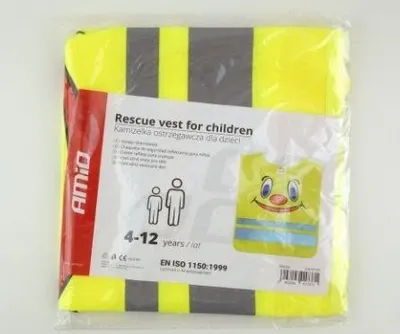 Product packaging for a children's rescue vest.