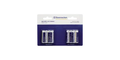 Produktbild von Soennecken Batterie 80002 Micro AAA LR03 1,5 V 8 St./Pack