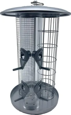 Obrázek produktu pro Krmítko pro ptáky 3 v 1 s táckem pro volně žijící ptáky