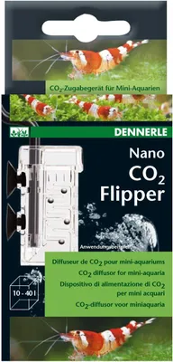 Produktbild von Dennerle CO2 Nano-Flipper - leistungsfähiges, kompaktes CO2-Zugabegerät speziell für Mini-Aquarien bis 40 Liter