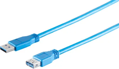 Produktbild von USB Verlängerung A Stecker/A Buchse 3.0, blau 1,8m