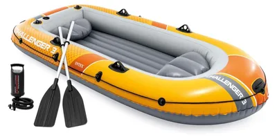 Immagine prodotto di Intex 66313 Set di barche Barca gonfiabile da pesca Barca a remi Challenger 3