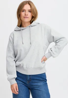 Produktbild von Pulz Jeans PZKRISTEN Damen Kapuzenpullover Hoodie Pullover mit Kapuze Baumwollmischung loose fit