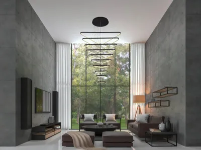Image de Suspension LED avec télécommande, 385W - J4374/B