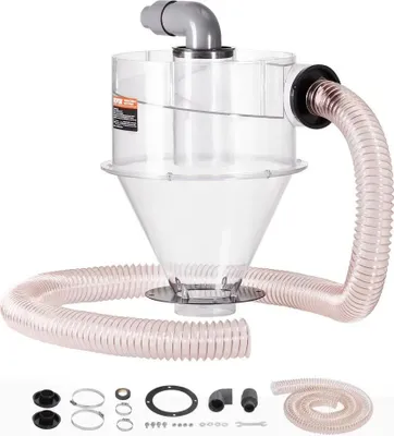 Zdjęcie produktu dla Separator cyklonowy 10 cm do odkurzacza z wężem do pyłu praca mokro/sucho