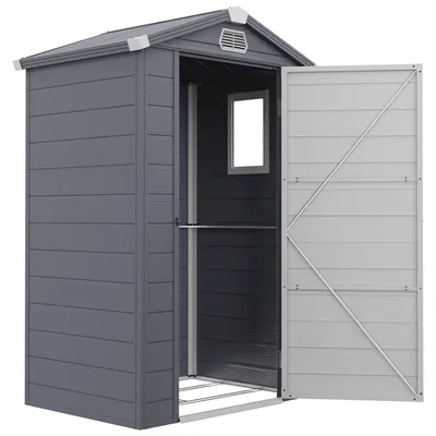 Produktbild von Gartenhaus, 1,1 m2, mit Schr?gdach, 133 x 102 x 180/208 cm