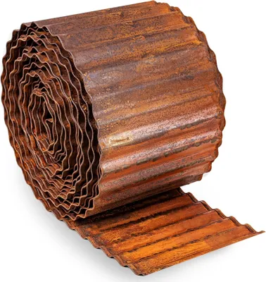 Obrázok produktu pre Kovová ohraničenie záhonov z cortenovej oceli, dĺžka 6 metrov, výška 15 cm
