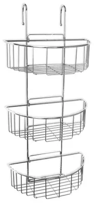 Image de Tatay Oval 3 Heights Panier de douche Argenté Argenté One Size