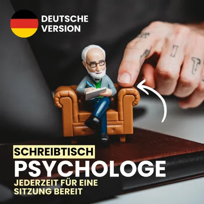 Produktbild von Winkee Schreibtisch-Accessoire: Freud Zitate per Knopfdruck (16 Zitate), humorvoll & inspirierend, Geschenk für Psychologie-Fans & Büro