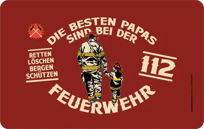 Produktbild von Bester Papa - Frühstücksbrettchen - Feuerwehr
