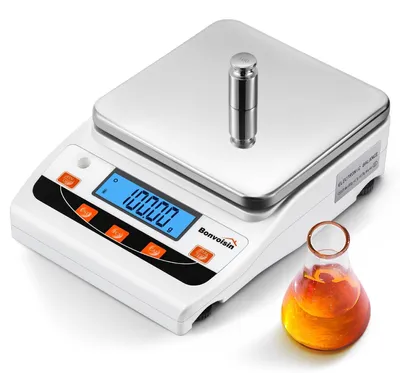 Zdjęcie produktu dla Waga laboratoryjna, 5000 g x 0,01 g, bardzo precyzyjna waga laboratoryjna, waga naukowa, dokładność 0,01 g, elektroniczna