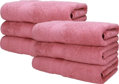 Produktbild von Betz 6 Stück Saunatücher 70 x 200 cm PREMIUM 100% Baumwolle Badetuch Liegetuch Strandtuch Farbe: altrosa - 2506720060330