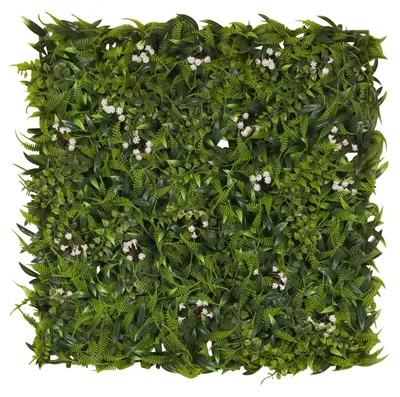 Obrázek produktu pro hjh Kancelářská podložka pod rostliny MORE GREEN I Umělé rostliny na zeď, umělé rostliny pro montáž na zeď, 50,0 cm x 50,0 cm