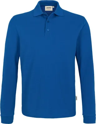 Produktbild von HAKRO Langarm Poloshirt Performance Herren #815 Gr. L royal