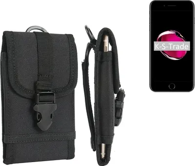 Produktbild von K-S-Trade Handyhülle kompatibel mit Apple iPhone 7 Plus Gürteltasche Holster Handytasche Gürtel Tasche Schutzhülle Robuste Handy Schutz Hülle