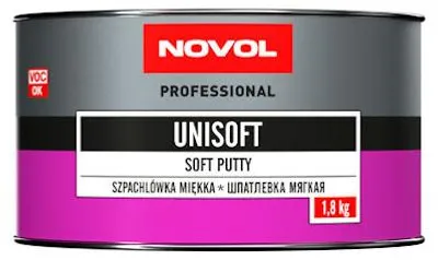 Zdjęcie produktu dla SZPACHLA SZPACHLÓWKA UNIWERSALNA WYKAŃCZAJACA MIĘKKA Novol UNISOFT 1.8kg