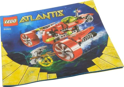 Produktbild von 1x Lego Bauanleitung Atlantis Typhoon Turbo Sub U-Boot 8060