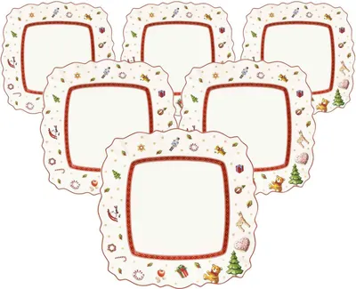 Produktbild von Villeroy & Boch Toy's Delight Frühstücksteller 22 x 22 cm 6er Set