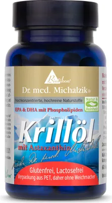 Produktbild von Krillöl nach Dr. med. Michalzik - 130 mg Omega 3 je Kapsel - von BIOTIKON®