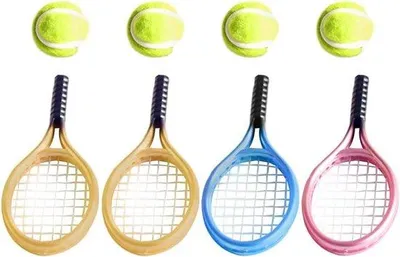Produktbild von Miniaturschläger Tennis Set Sport Dekoration