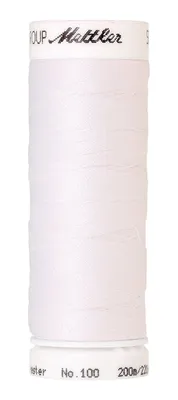 Produktbild von AMANN METTLER Nähgarn SERALON® - Weiß (2000) - 200 m - No.100