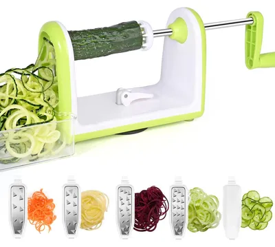 Spiralschneider 5-in-1 mit 5 Klingen für Gemüsespaghetti