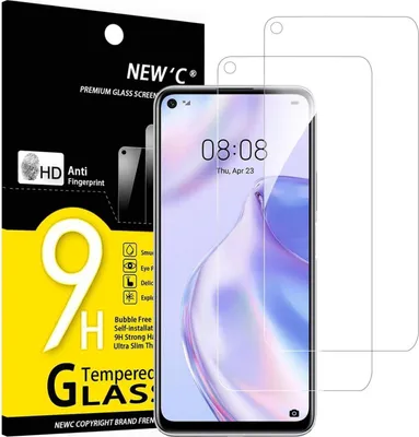 Produktbild von Panzer Schutz Glas Huawei P40 Lite 5G 2 Stück 9H Härte Displayfolie