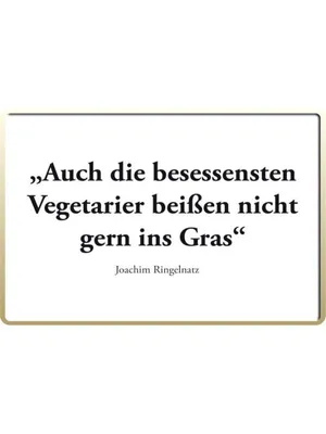 Produktbild von Blechwarenfabrik Braunschweig - Blech Postkarte - besessenste Vegetarier