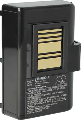 Produktbild von vhbw Akku kompatibel mit Zebra ZQ610HC, ZQ620, ZQ630 RFID, ZQ620HC, ZQ630, ZR628 Drucker Kopierer Scanner Etiketten-Drucker (2200 mAh, 7,4 V, Li-Ion)