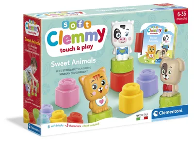 Obrázok produktu pre Clementoni Clemmy Sweet Animals, Stavebnica, 0,5 rok / roky, 484 g