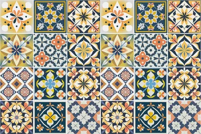 Produktbild von Fliesenaufkleber 15x15 cm – 24 Stück – Selbstklebend – Wasserfest – Pflegeleicht – Hitzebeständig – Für Küche & Bad – Blumenmotive im Arrangement